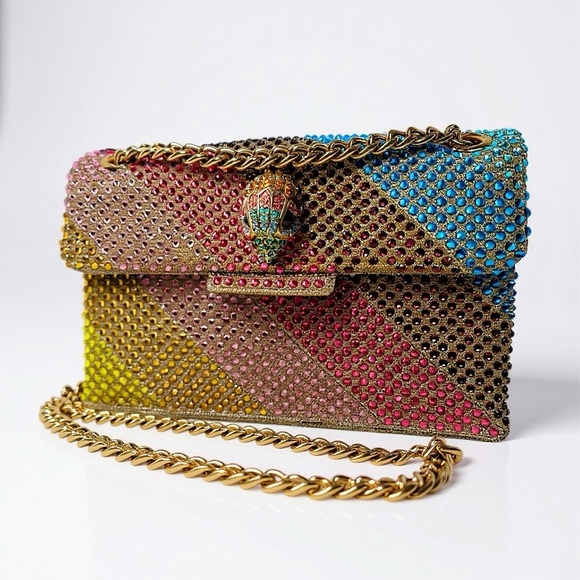 KURT GEIGER Kensington Rainbow Crystals Mini Bag - Picture 1 of 16
